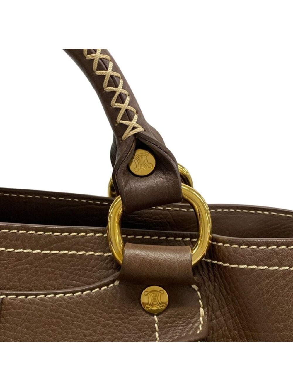 Celine Tote Boogie Dark Brown Leather - Picture 15 of 15